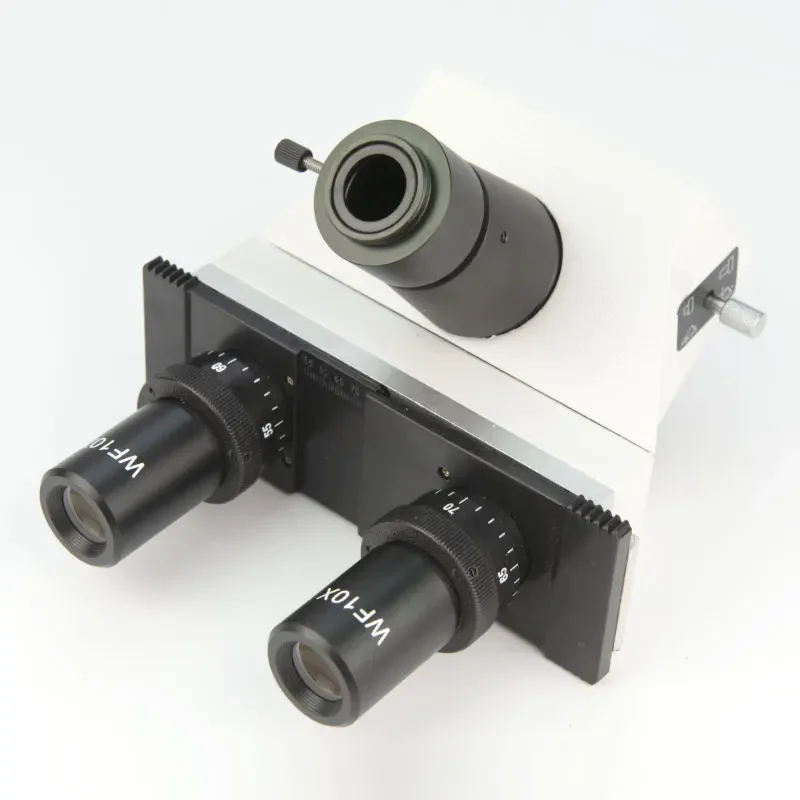 Metal Microscópio Biológico Cabeça Monocular Binocular Trinocular Cabeça Microscópios de Ensino Wf10x Wf16x Ocular