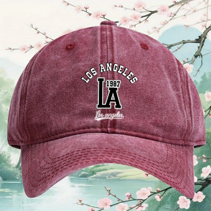 قطعة واحدة من قبعة بيسبول لوس أنجلوس 1987 LA - تصميم للجنسين، مناسبة للارتداء الكاجوال، أغطية الرأس غير الرسمية | أغطية الرأس المتينة #4