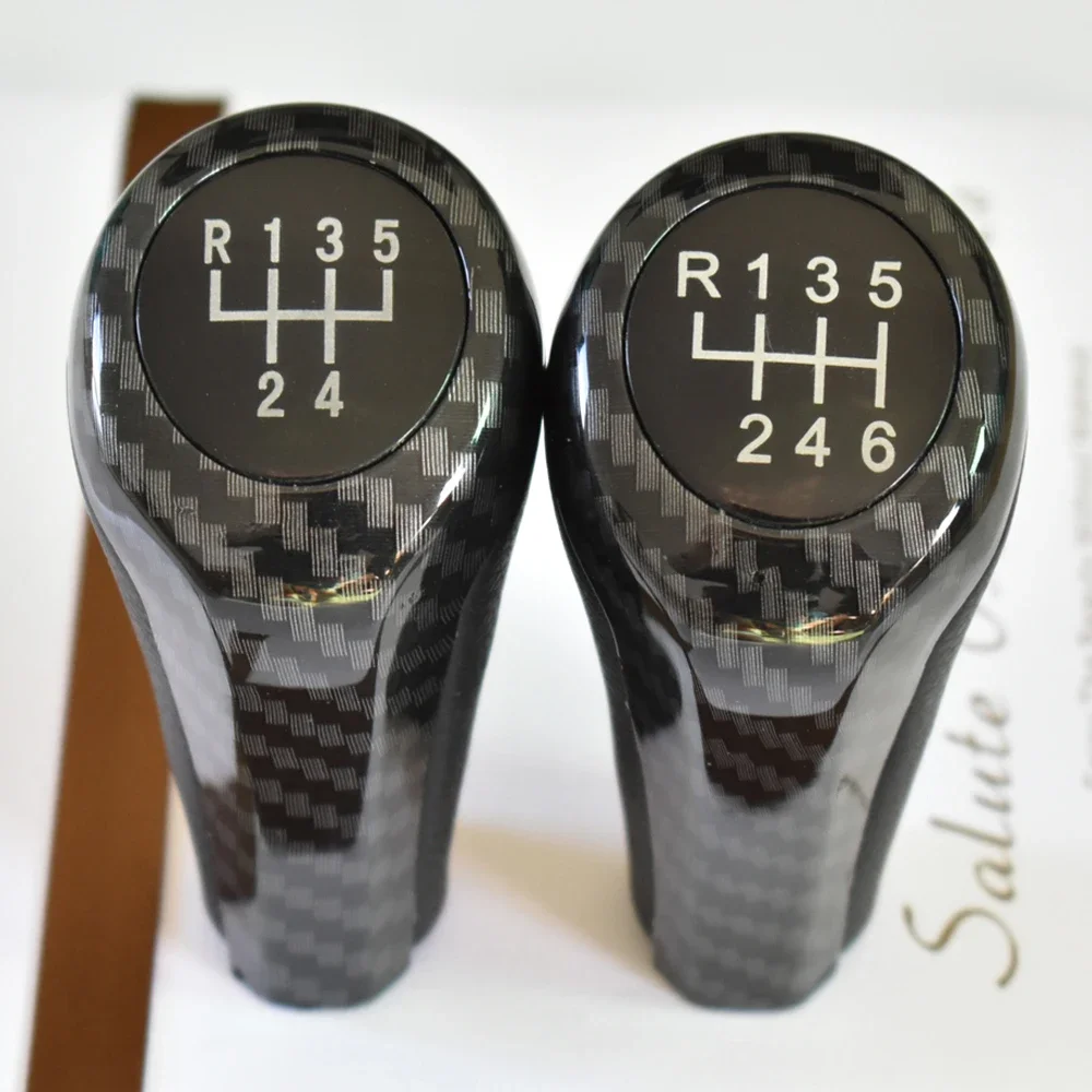 

Carbon Fiber Manual Automobile 5 6 Speed Gear Stick Shift Knob Shifter For BMW 1 3 5 6 Series E30 E32 E34 E36 E38 E39 E46 E53