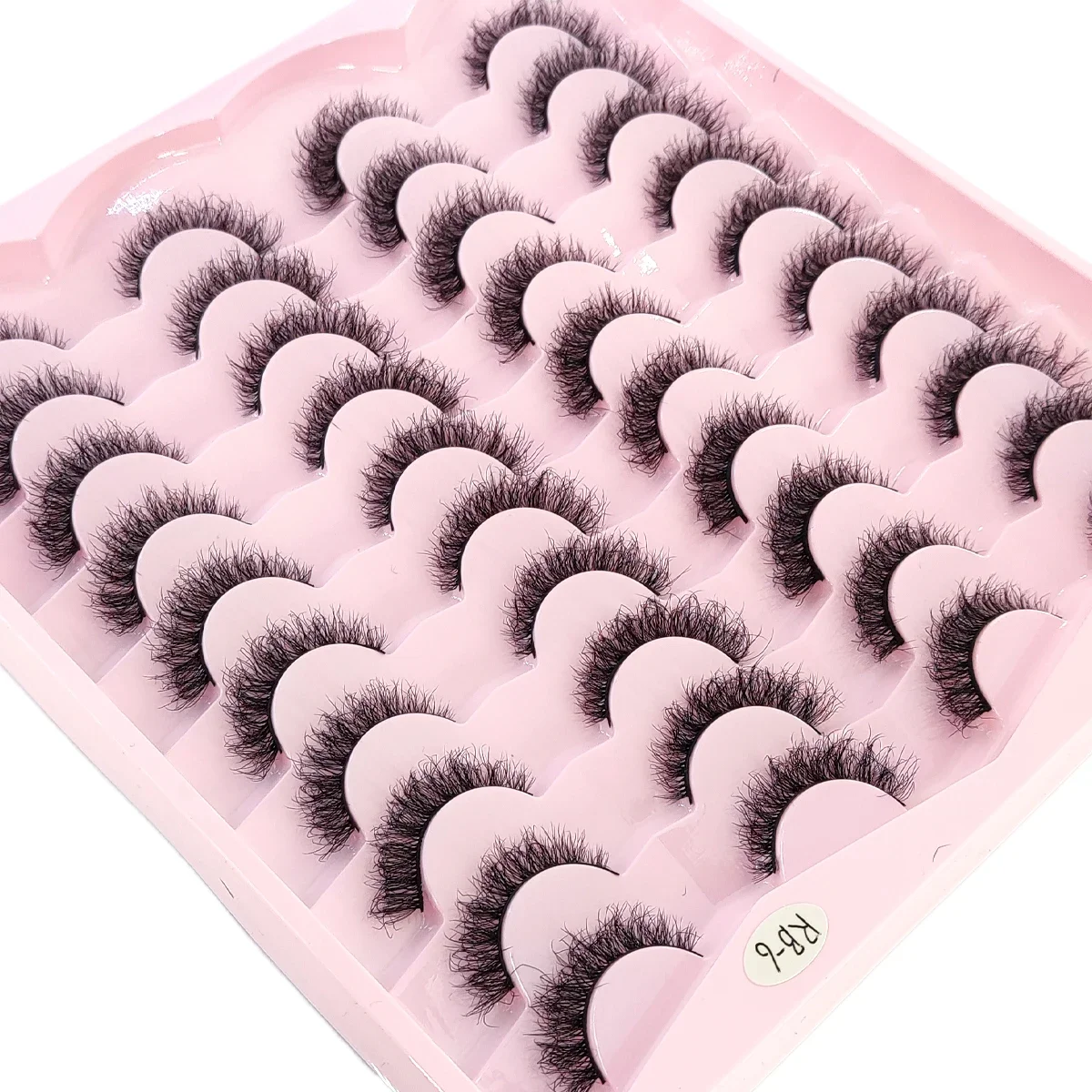 AMSDCN 20 pairs of artificial mink fur natural false eyelashes, intense and thick false eyelashes, extended fiber, wholesale m