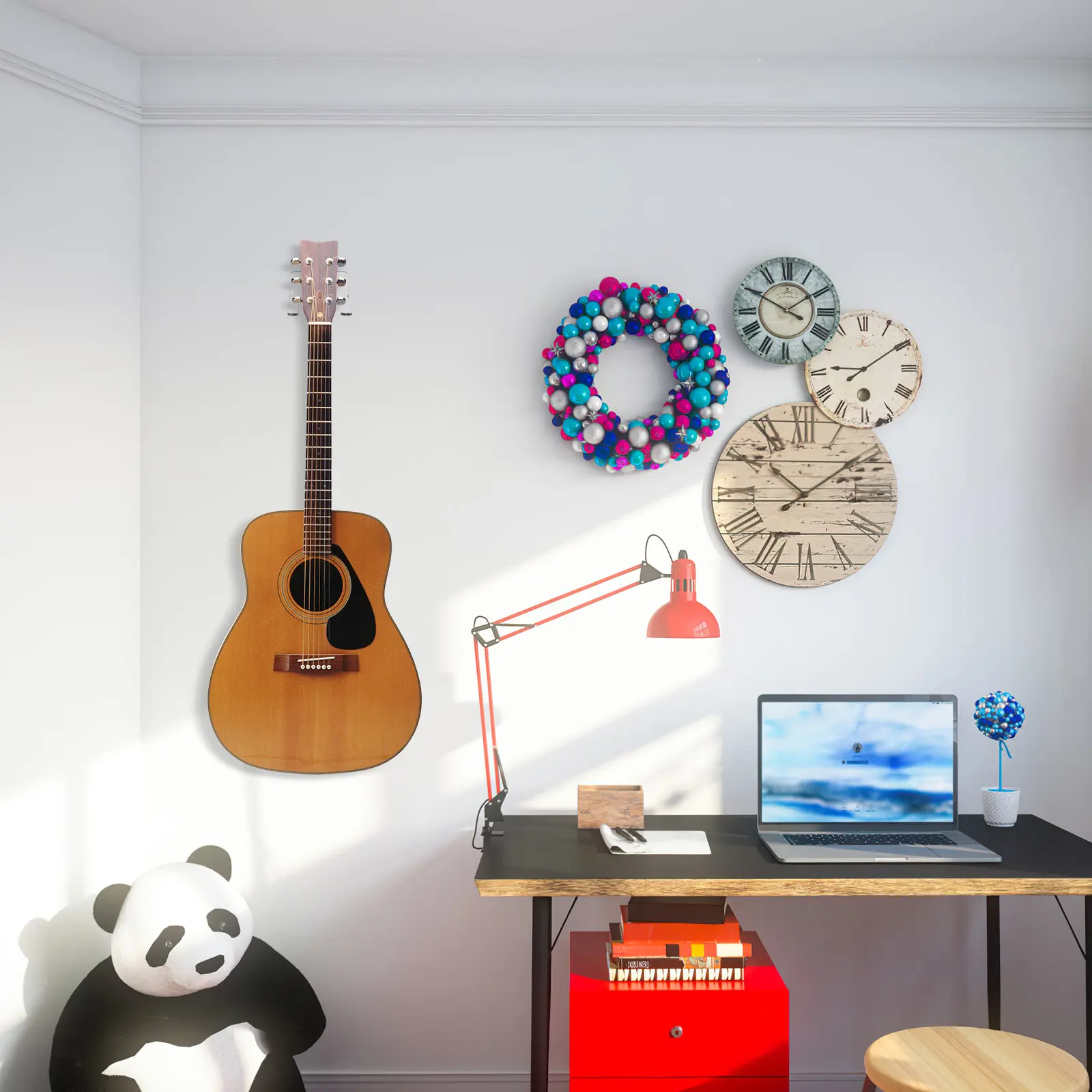 Guitar Wall Hanger Acrylic Hook Space Saving Display Holder for Acoustic Electric Guitars and Violins
