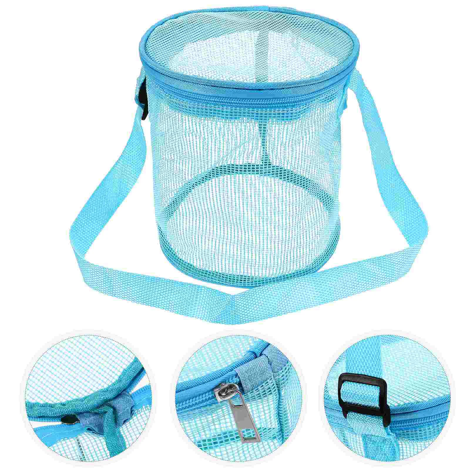 Sac de rangement de plage pour enfants, grande capacité, filet, approvisionnement, sable, jouet, portable, enfants, E27