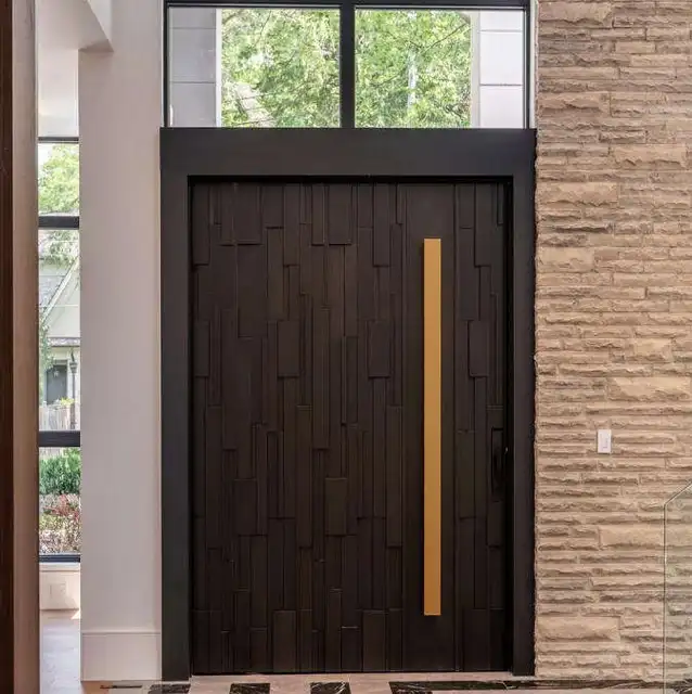 Made in China High Quality Entrance Door Practical Noise Reducing Hinged Doors Heavy Duty Anti Theft Aluminum Alloy Doors 4