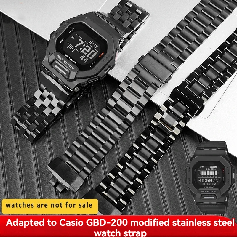 

Адаптер для часов GBD-200SM для серии Casio GBD-200-1/GBD-200SM, модифицированный модный ремешок для часов из твердой нержавеющей стали, аксессуары