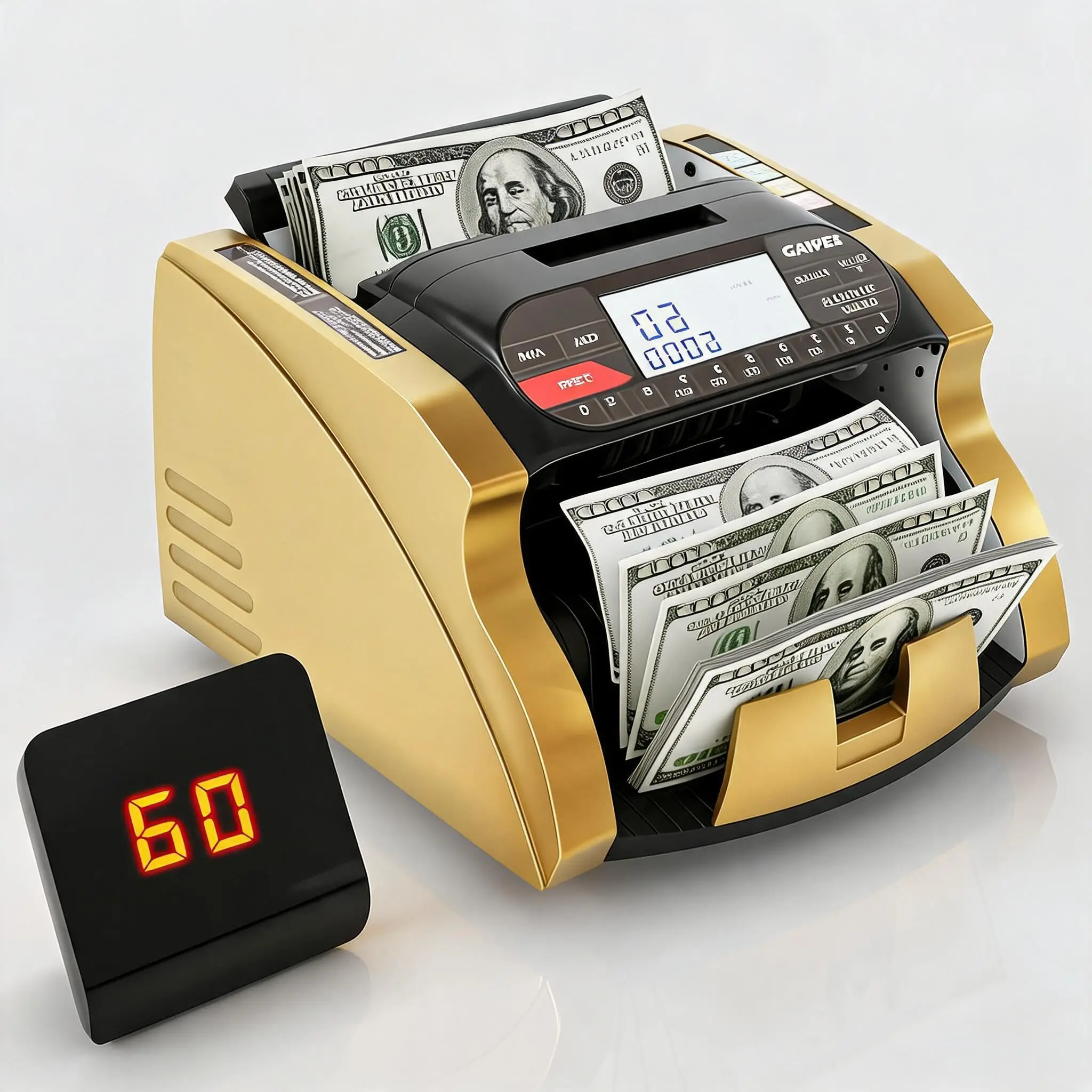 Professional Money Counter Machine With UV MG IR DD MT Detection Value Counting Mixed Denomination Support Add And Batch Modes Auto Manual LCD Display Portable Currency Counter
