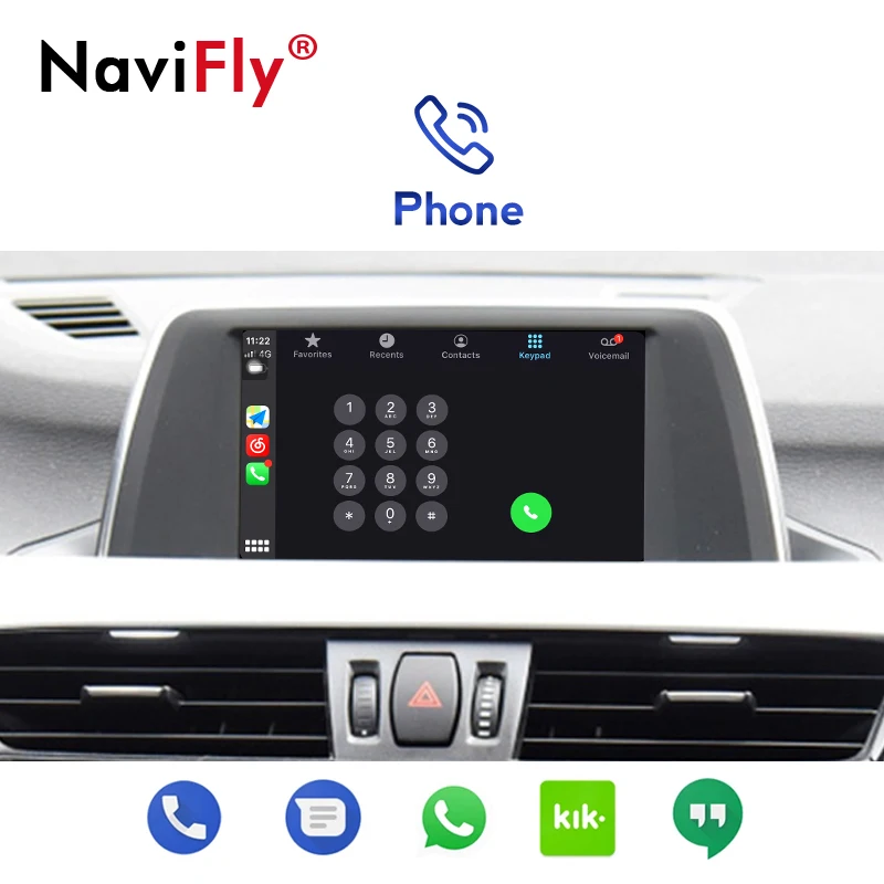 NaviFly NEW Wireless Car-Play Android Auto For BMW 1 / 3 / 5 / 6