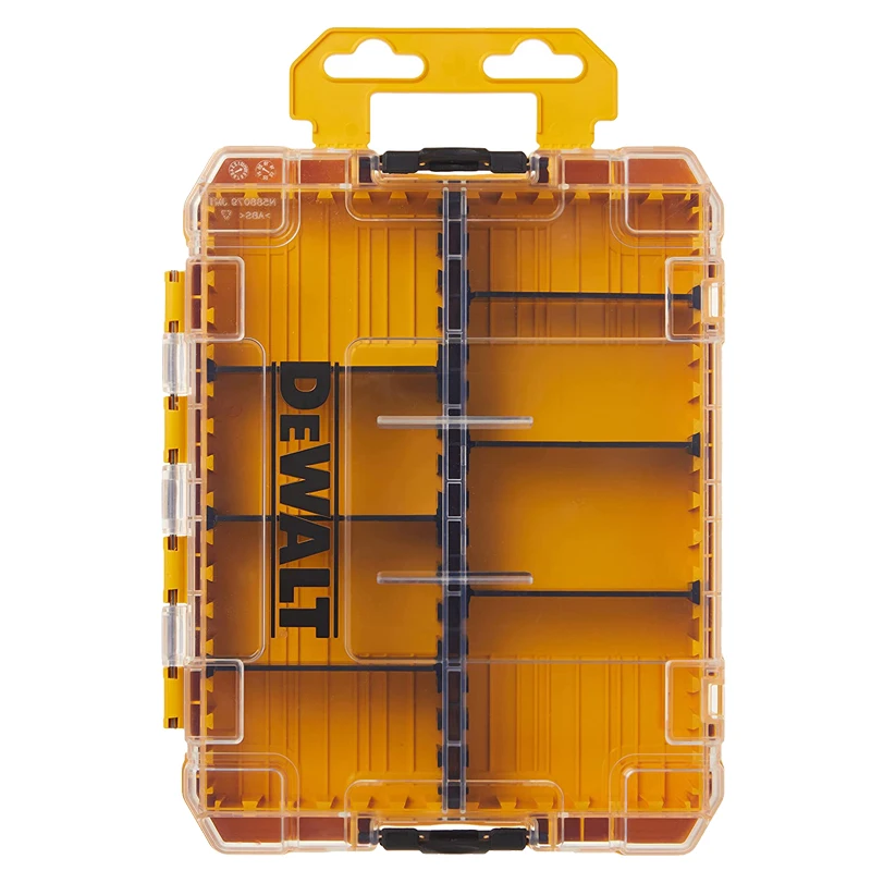 DEWALT DWAN2190 Toolbox Hard Storage Box Medium Size 8 Compartments Can Hold Small Tools Accessories Portable Storage Box