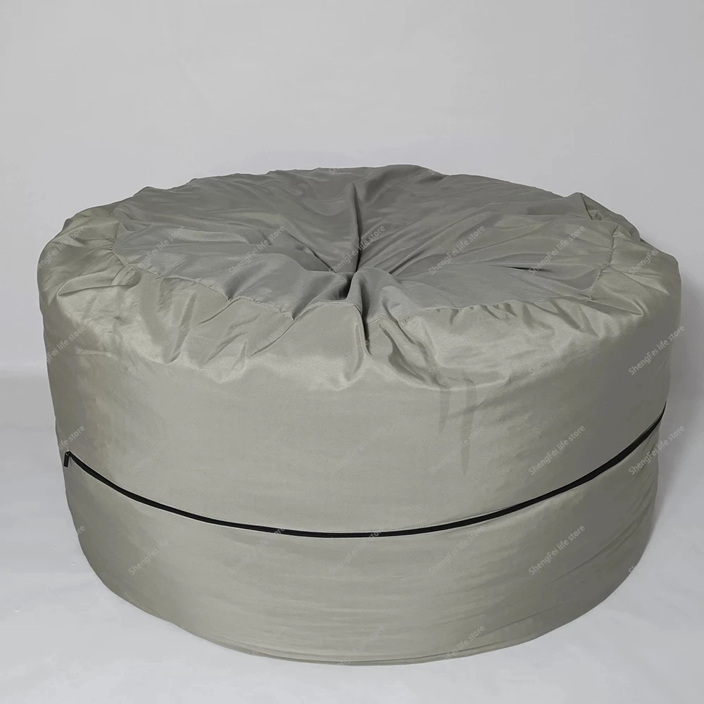 Dropshipping 6-7FT Soft Light Grey Fabric Soy Bean Bag Lining For EPP Foam Filling