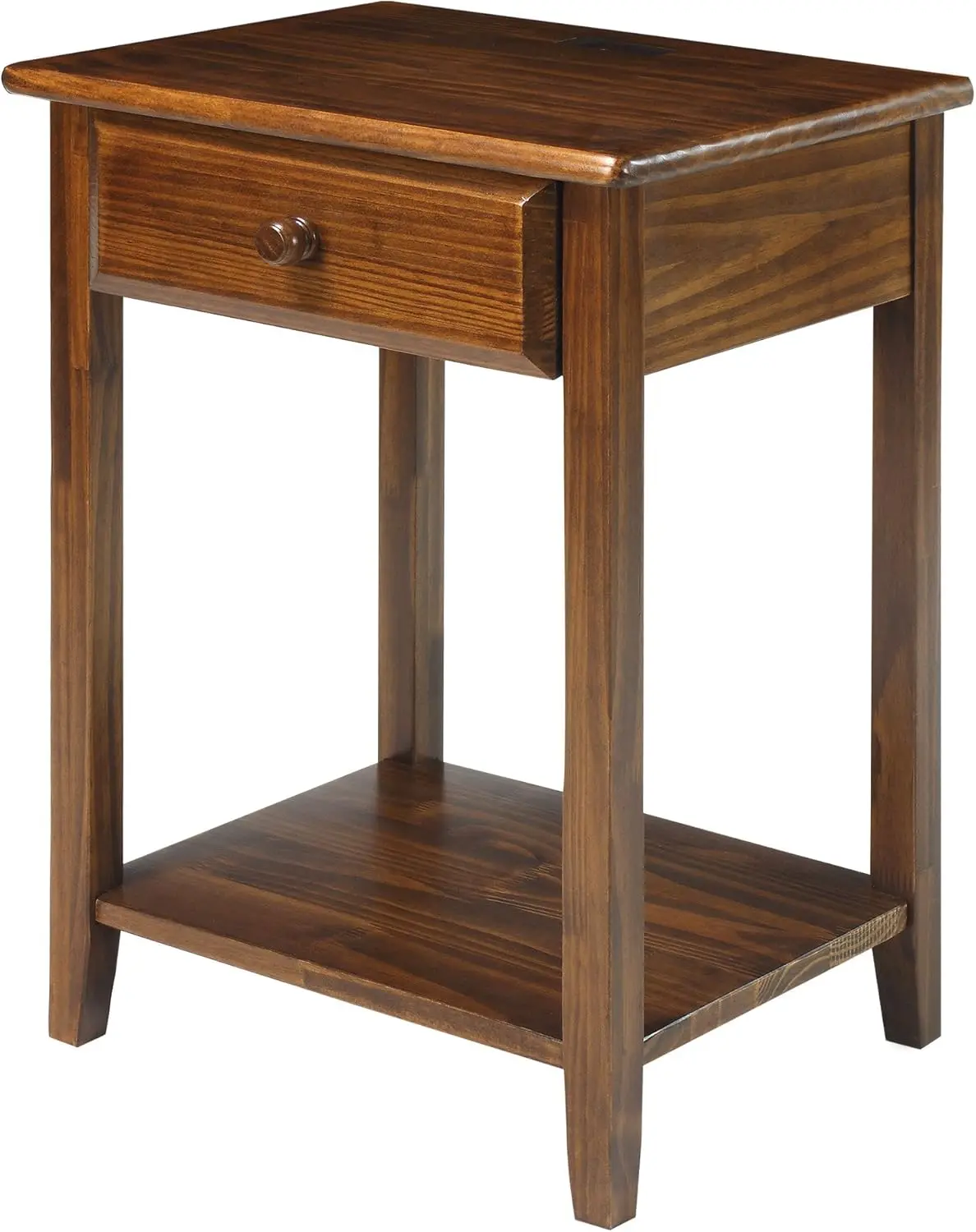 

Usb Port Nightstand, Warm Brown (New)