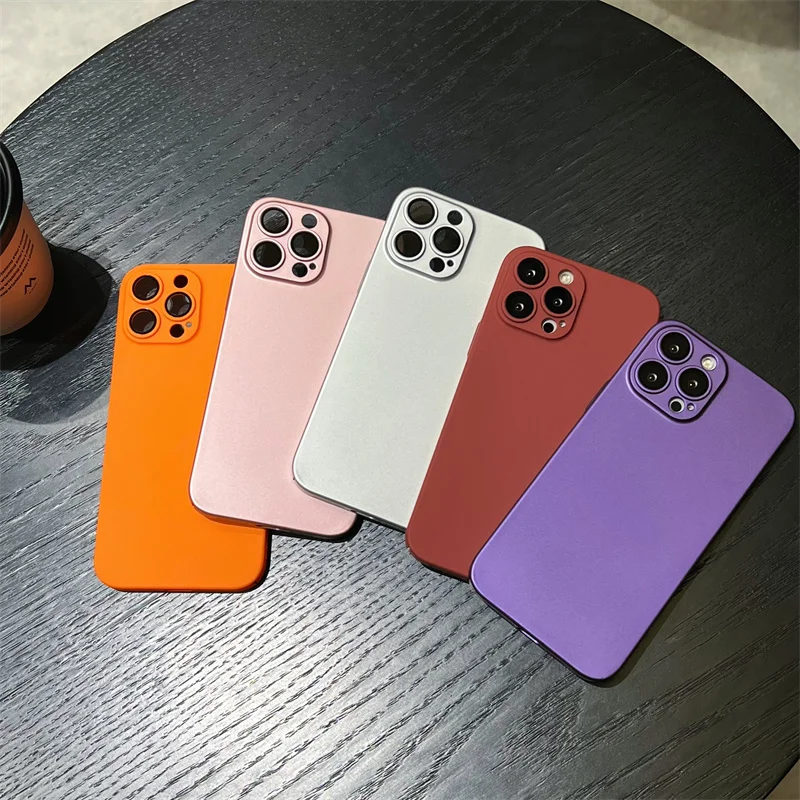 New Platinum plain color phone case for Iphone12 12pro 12promax 13 13pro 13promax 14 14pro 14promax 15pro 15promax