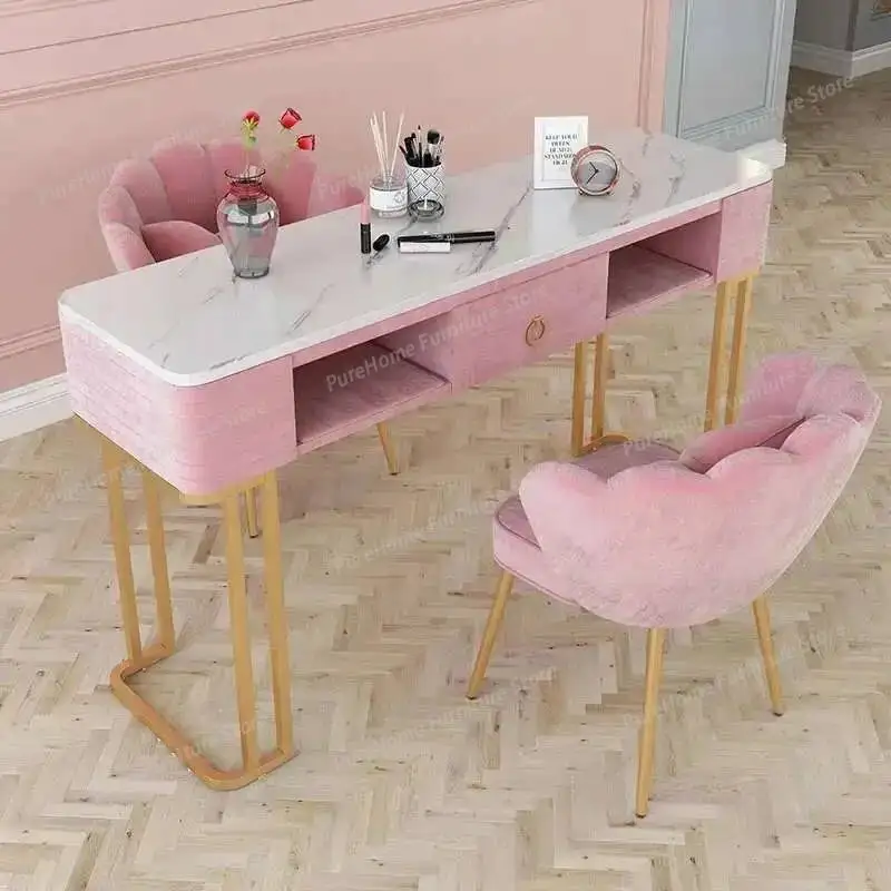 

Chair Modern Minimalist Set Nail Tables Japanese Manicure Shop Table Light and Luxury Single Double Professional Manicure Table