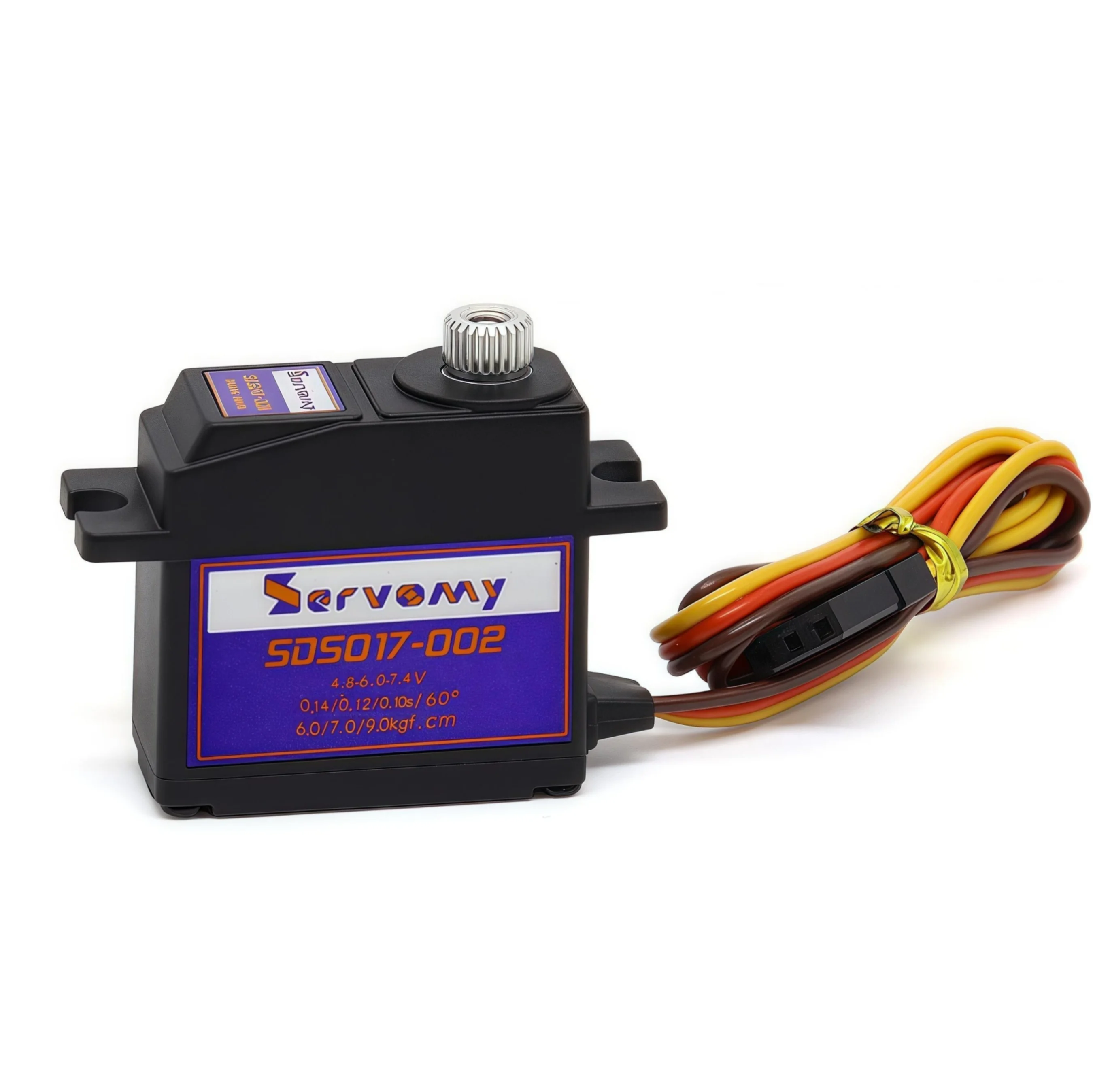 Servomy-SDS017, 17G Full Metal Gear Micro Servo Digital de Alto Torque, 10kgf.cm 0,09s 8,4V, Rolamentos de Esferas Duplos, Para Carro Robô 1/18