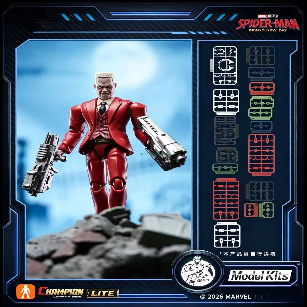 Blokees Genuine Marvel Champion Lite Vol.1 6Pcs Build PVC Figure Desktop Decor Hot Hidden Collect Toy Gift For Collectors - view 5