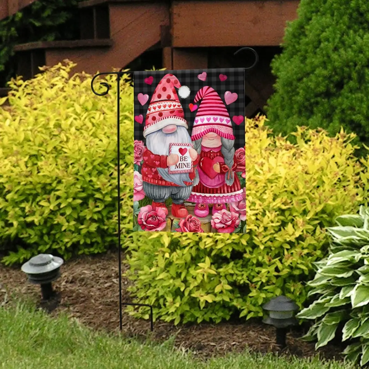 Briarwood Lane Valentine's Gnomes Garden Flag WWP