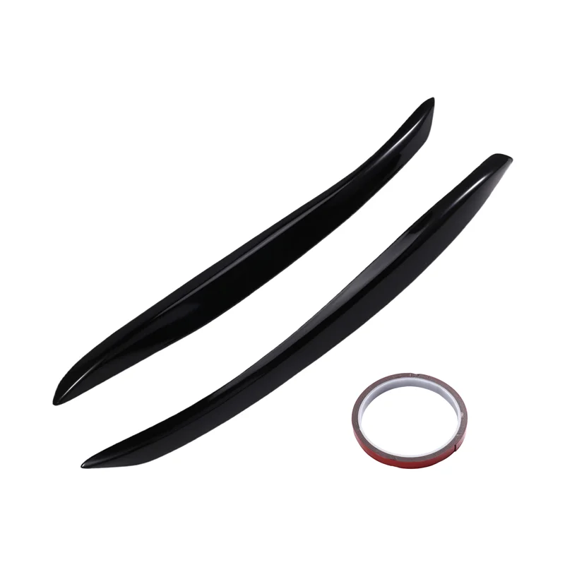 

A73X-Car Light Decorative Cover Accessories Gloss Black For TT 8J 2006-2014 Headlight Eyelid