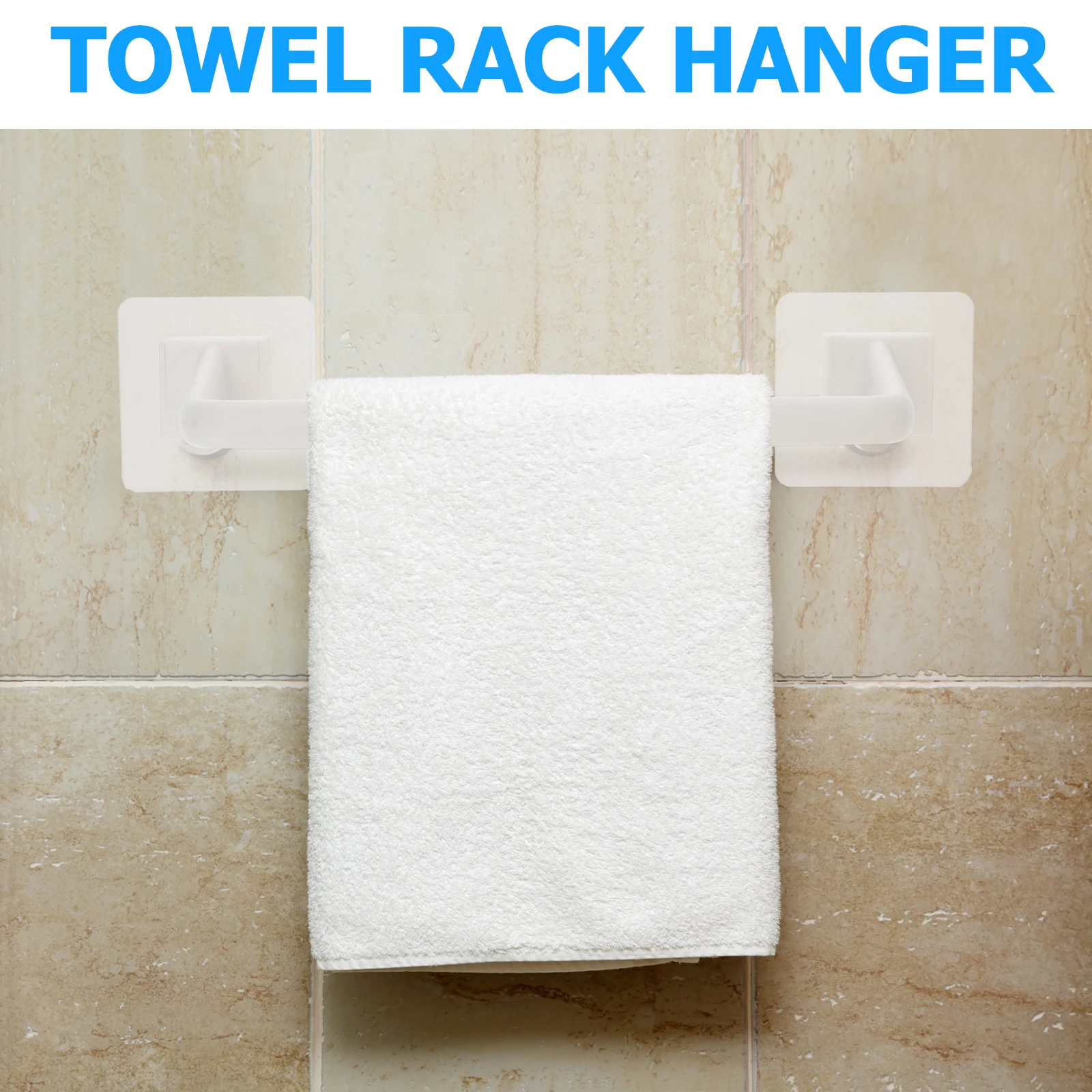 

34 Cm Towel Rack Bathroom for Hanger Racks Hardware Bar Plastic Magnetic Force Hand Holder White Bars