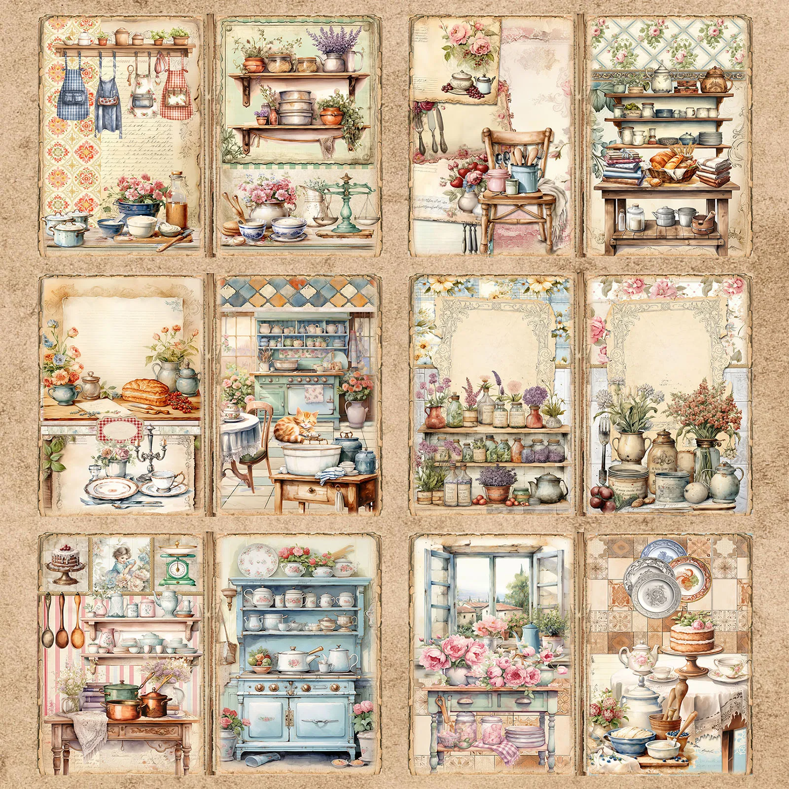 Vintage Grunge Journal Plannin - Desk Setup Retro avis et prix