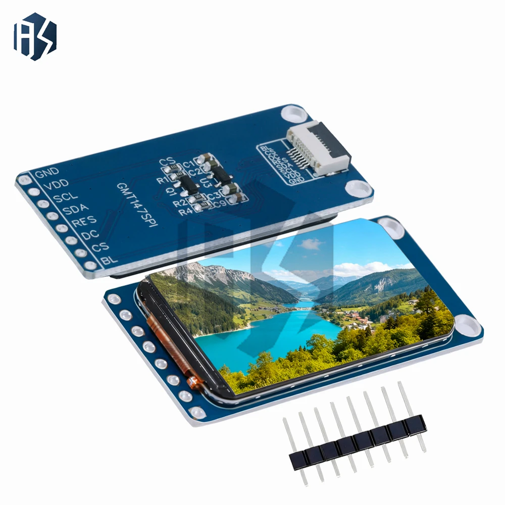 EGBO 1.47 Inch 172x320 SPI Full Color TFT HD IPS Screen LCD LED Display Module 172*320 ST7789 Controller 3.3V SPI Interface