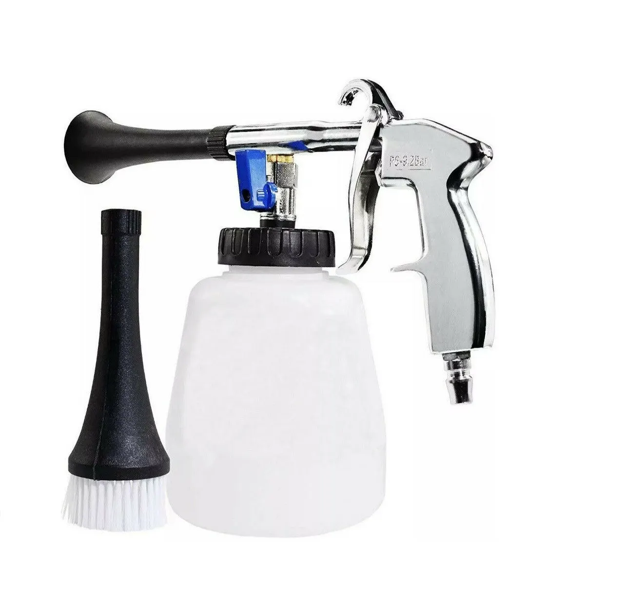 Car Interior Cleaning Gun Portable Dust Blowing Machine Hign Wind Speed Tornado Finger Pull Air Blowing Gun With Brush