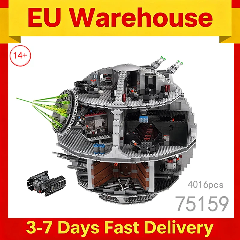 4016 pièces blocs de construction espace mort décoration de salle grandes briques modèle adultes cadeau d'anniversaire de noël Compatible avec 75159