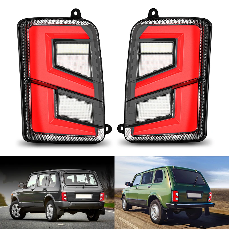 

for Lada 4X4 Niva 1995+ Car LED Styling Taillights Stop Brake Reversing Turn Signal Lamp Daytime DRL Running Light