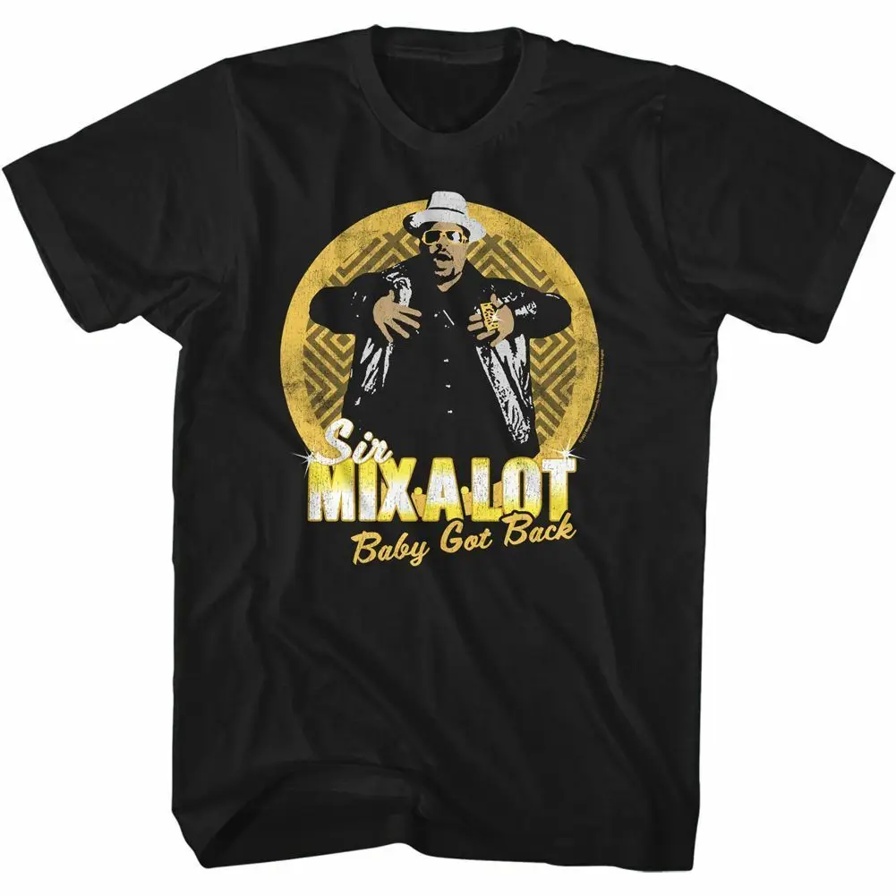 Sir Mix A Lot Circle Black Adult T Shirt