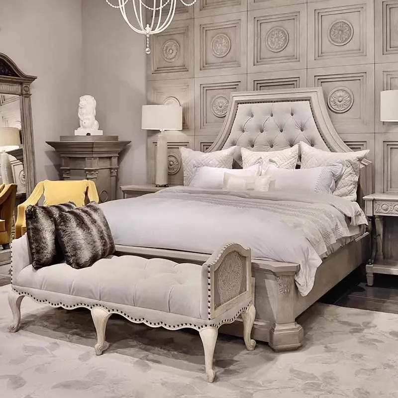 

Высококачественная двуспальная кровать Kawaii, мягкая водонепроницаемая деревянная белая мягкая кровать размера «queen-size», роскошная современная европейская мебель Camas De Casal