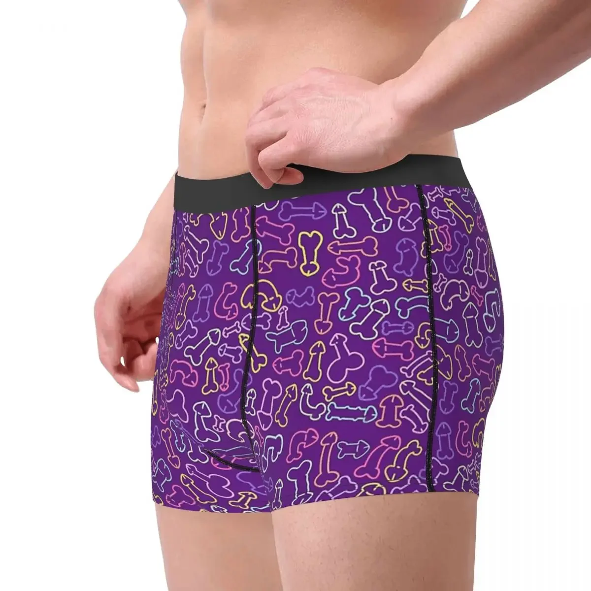 PASTEL PATTERN MASK Penis Cock Underpants Cotton Panties Man Underwear Comfortable Shorts Boxer Briefs