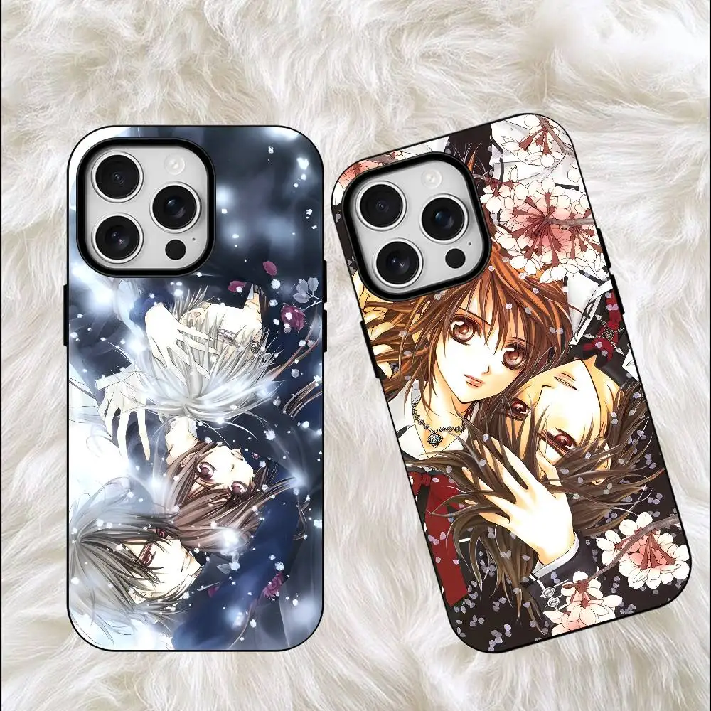 

V-Vampire Knight Kuran Zero Frosted Soft For Phone Case For Iphone 11,12,13,14,15,16,17 Pro Max X Wireless Charge Magnetic Cover