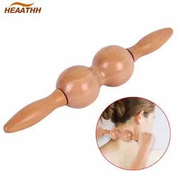 Manual Wooden Fascia Massage Roller Trigger Points for Release Cellulite Sore Muscle Wood Therapy Lymphatic Drainage Tools