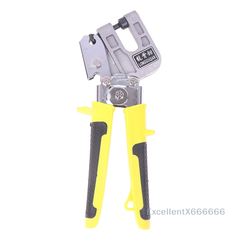 

High-Strength Double Handed Stud Crimper, Steel Handle Drywall Tool for Fastening Metal Studs & Keels