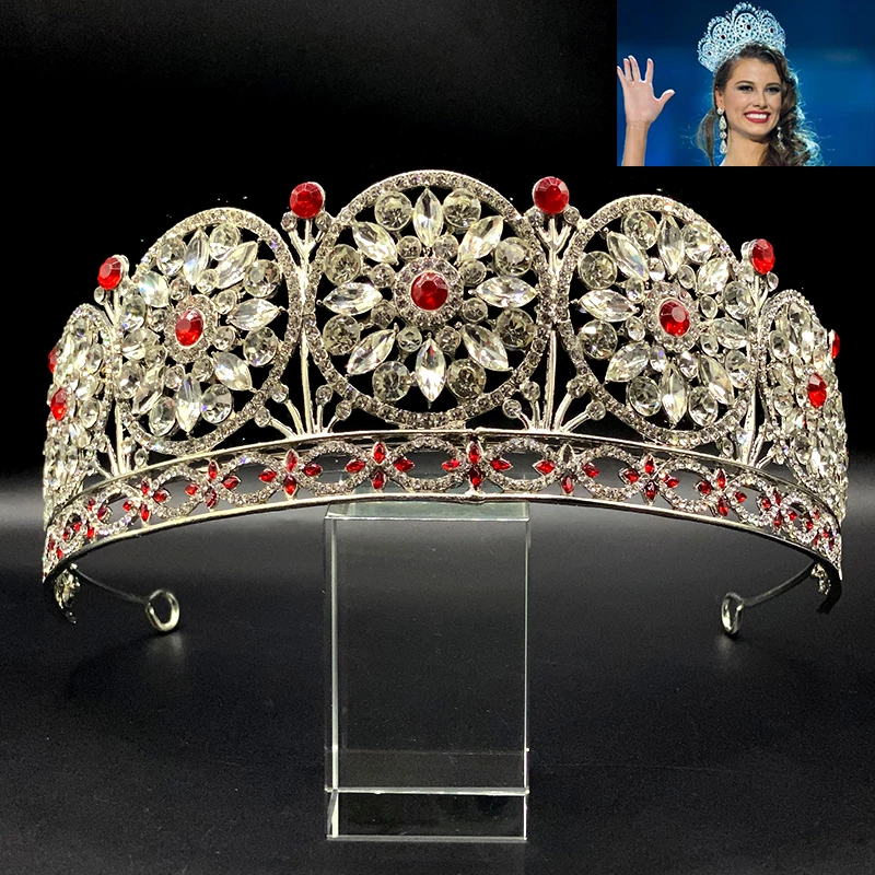 

Levery Miss Universe Nexus Crown Alloy Rhinestone Crowns for Women Pageant