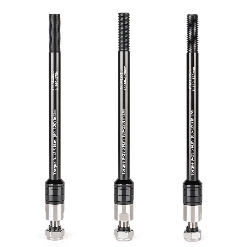 Eje Pasante para Remolque de Bicicleta, Eje Pasante para Remolque de Niños, Eje Pasante para Remolque de Carga, Eje Pasante para Remolque de Bicicleta de 160-178 mm, Eje de Enganche para Bicicleta M12 P1.5/1.75