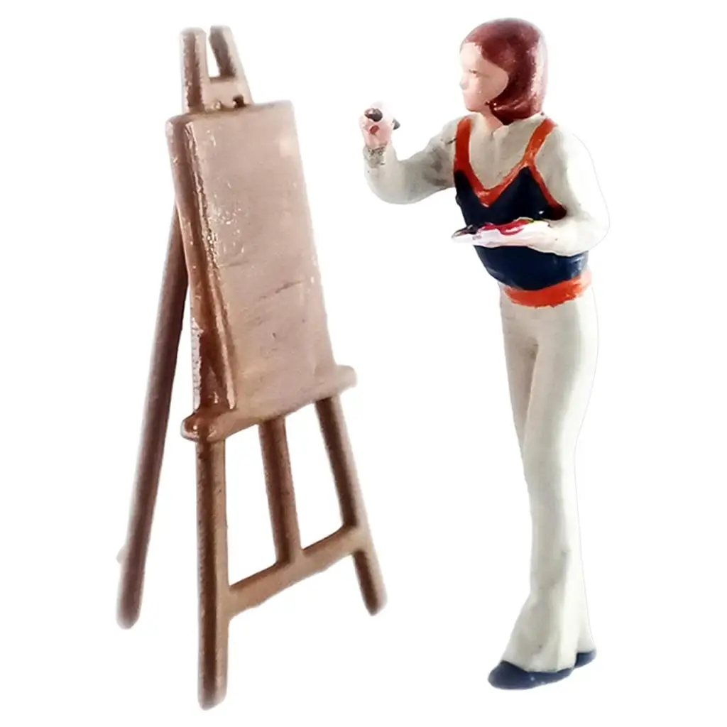 

Miniature People Model Painter 1:64 Supplies Character Model Toys for Micro Scene