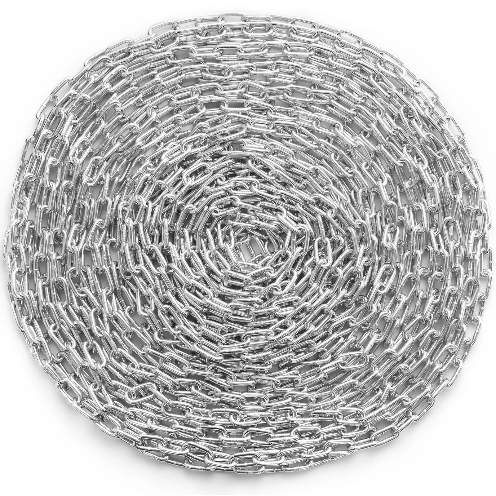 

SucceBuy Zinc Plated Grade Chain 3/16"-3/8" Grade 30 Anti-Corrosion Proof Coil for Logging Agriculture and Guard Rails