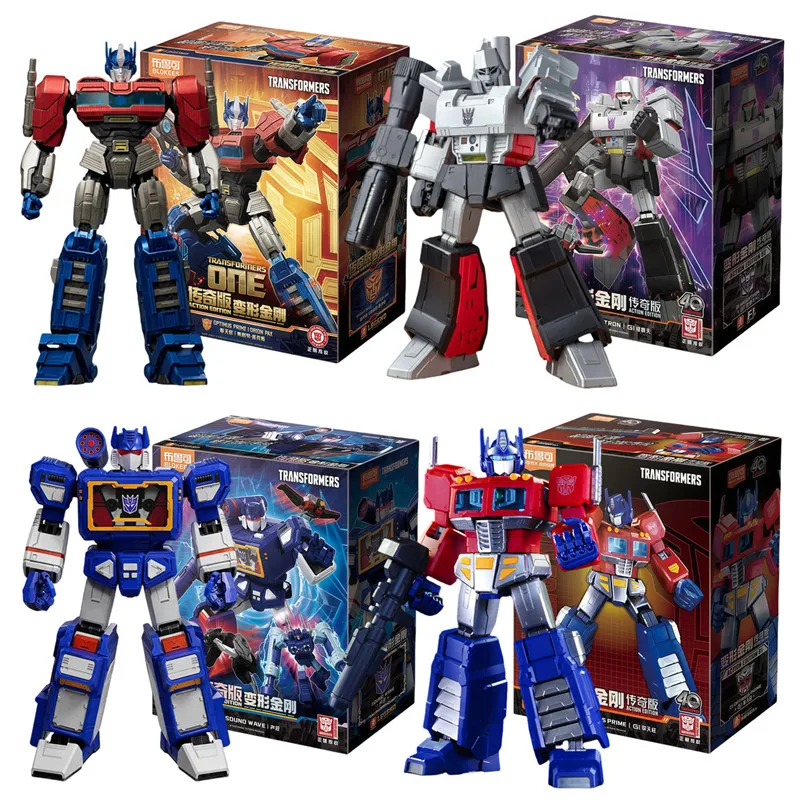 BLOKEES Transformers One Building Blocks Robot Orion Pax G1 Optimus Prime Soundwave Megatron Action Figures Splicing toys
