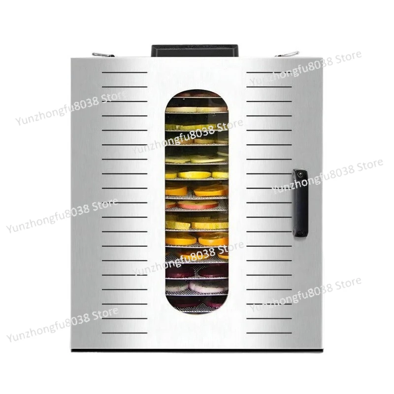 

16-Layer Fruit Drying Machine Stainless Steel Fruit and Vegetable Dried Meat Dehydration Air Drying Machine Food Dryer