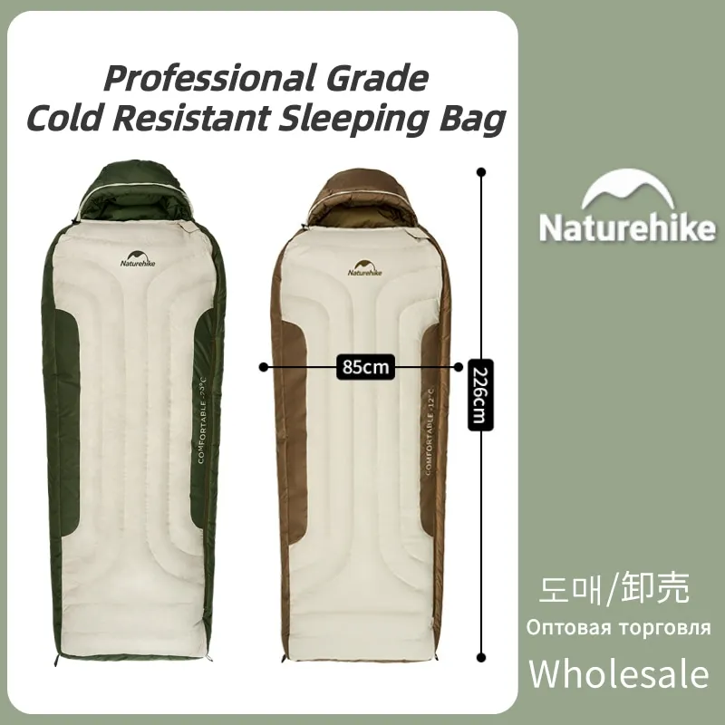 Naturehike Camping Down Sleeping Bag Winter Adult Outdoor Coldproof Warm Sleeping Bag Travel Waterproof Duck Down Sleeping Bag