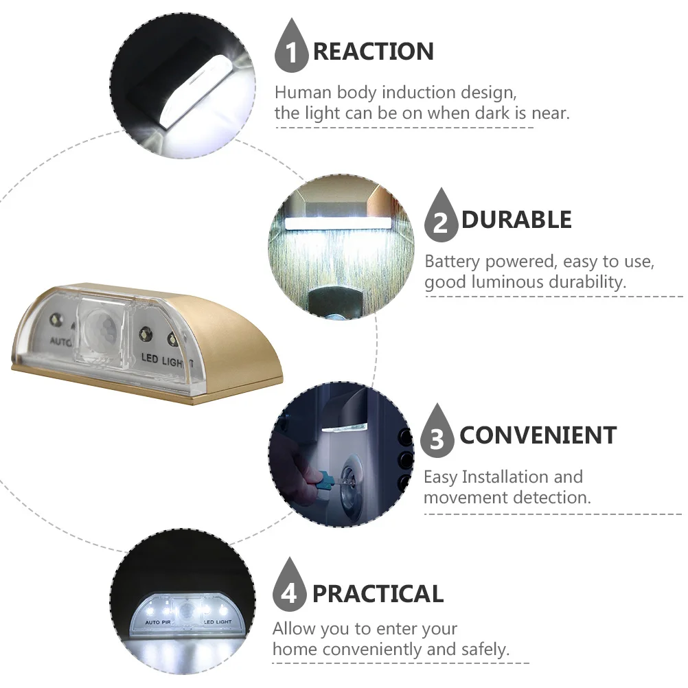 

Door Keyhole Light with Human Sensor Technology LED Auto Pir Detection Lamp for Safe Entry No Night Use