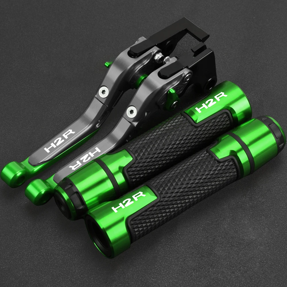 

Motorcycle CNC Aluminum Accessories FOR Kawasaki H2R H2 H 2 R 2015 2016 Adjustable Brake Clutch Levers Handlebar Hand Grips H2 R