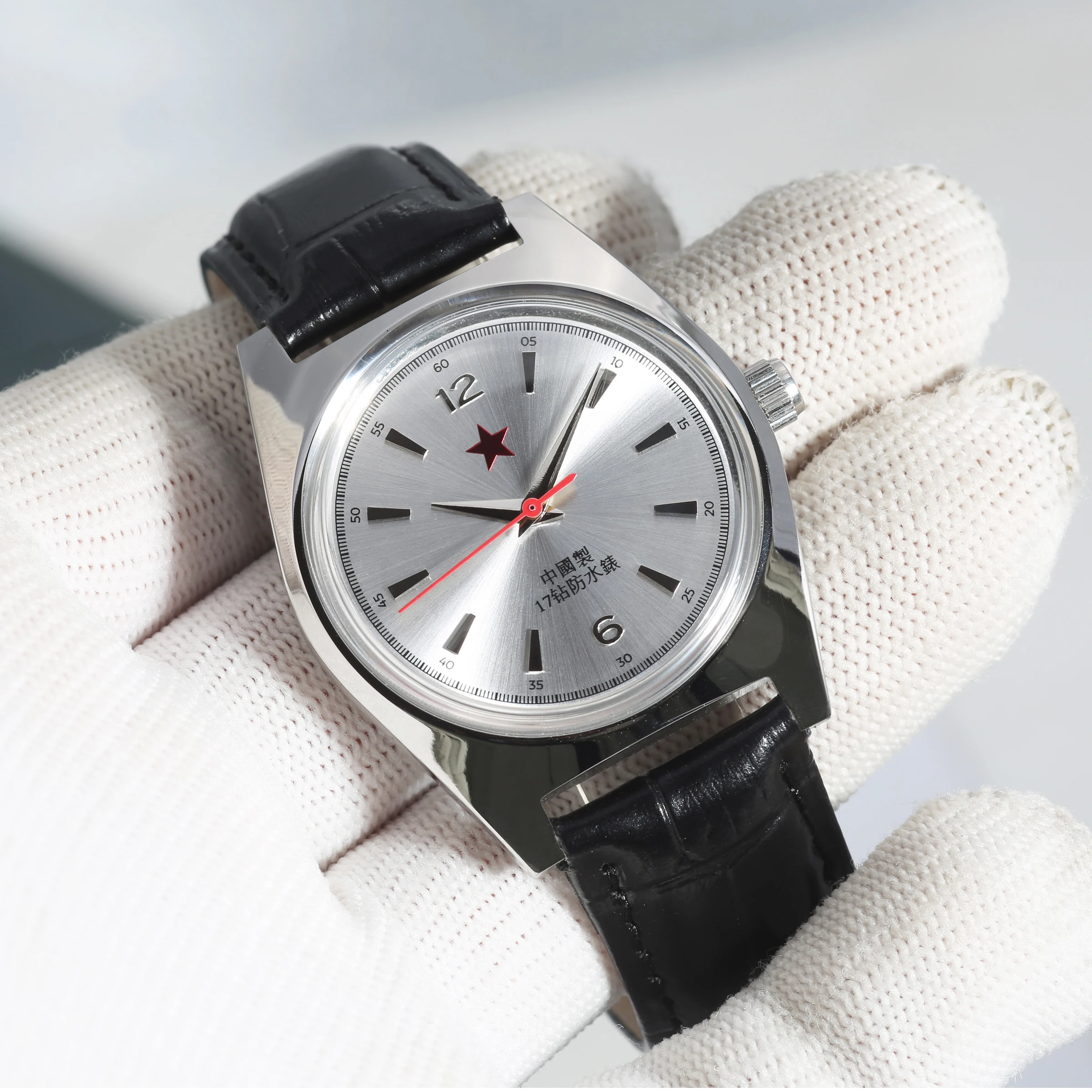 ريد ستار ساعة ميكانيكية 36 مللي متر ريترو ساعة ميكانيكية للرجال شنغهاي 8120 حركة يدوية مناسبة للهدايا الرجالية ساعة الصين #1