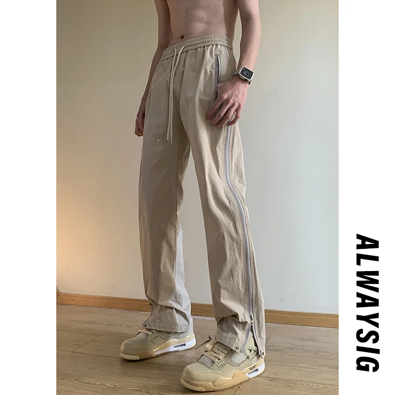 

Мужские повседневные брюки American Sle, прямые брюки для походов, утягивающие, весенне-осенние, модные, дышащие, удобные, для отдыха