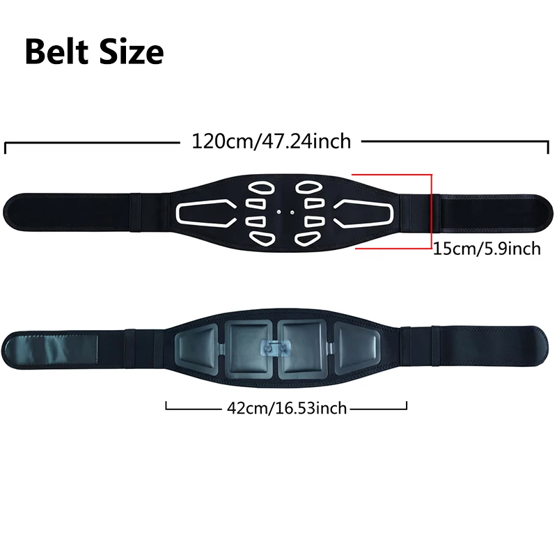 Smart Muscle Toner Abdominal Toning Belt Abs Trainer Body Massage Training Workout Home Gym Fitness Equipment