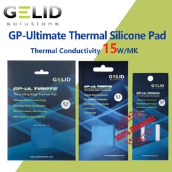 GELID gp-ultimate 15W/MK almohadilla térmica CPU/GPU, placa base gráfica, almohadilla de grasa de silicona, disipación del calor, almohadilla de silicona, varios tamaños