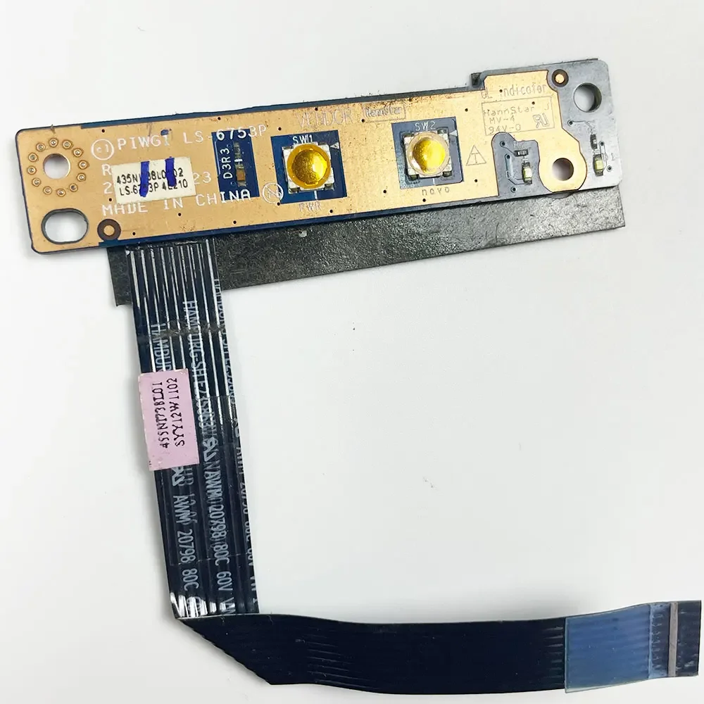 Used For Lenovo G470 G470AX G470A G475 G570 G575 G770 G780 G570L Power Button Board with Cable LS-6753P