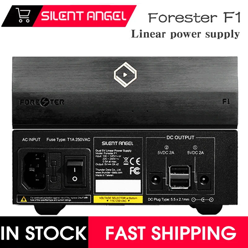 Silent Angel Forester F1 Supply Highly Accurate Duo DC Outputs Low-noise Technique Digital Music Stable Linear Power For M1T