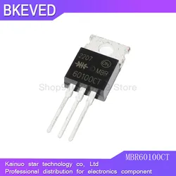Diodo MBR60100CT TO220 MBR60100 TO-220 60100CT 60100C Schottky 60A 100V original, 5 uds.