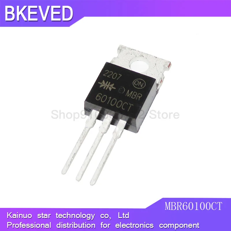 5 szt. MBR60100CT TO220 MBR60100 TO-220 60100CT 60100C dioda Schottky 60A 100V oryginalna