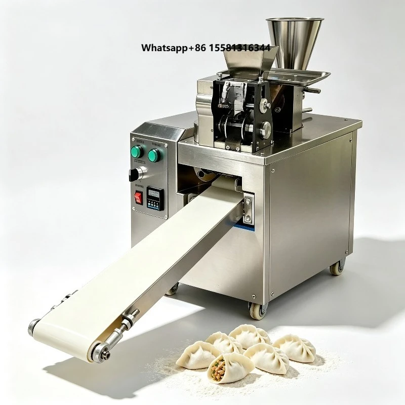 Automatic Curry Dumpling & Samosa Making Machine Filling & Molding Dough Mixer