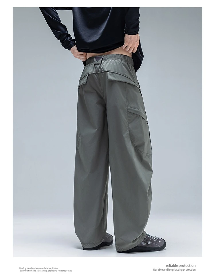Unisex Wasserdichte & Reißfeste Wanderhose – 3D Anti-Falten, Verstellbarer Bündchen-Kordelzug für Outdoor-Trekking & Freizeitkleidung – Detail 7